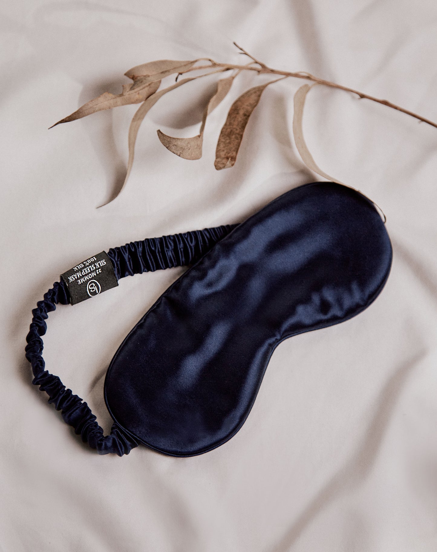 100% Mulberry Silk Sleep Mask -  Navy Blue