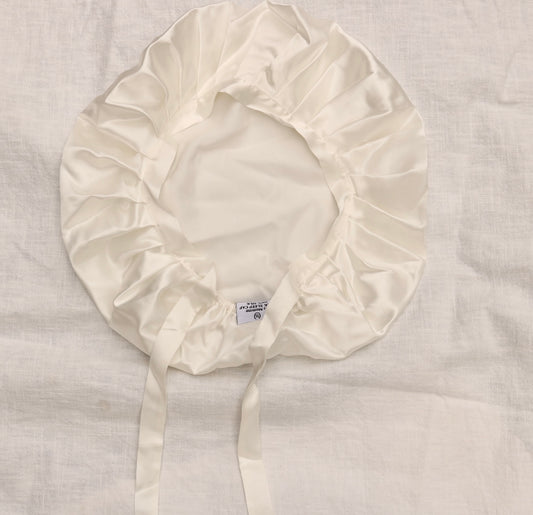 22 Momme Silk Hair Cap White