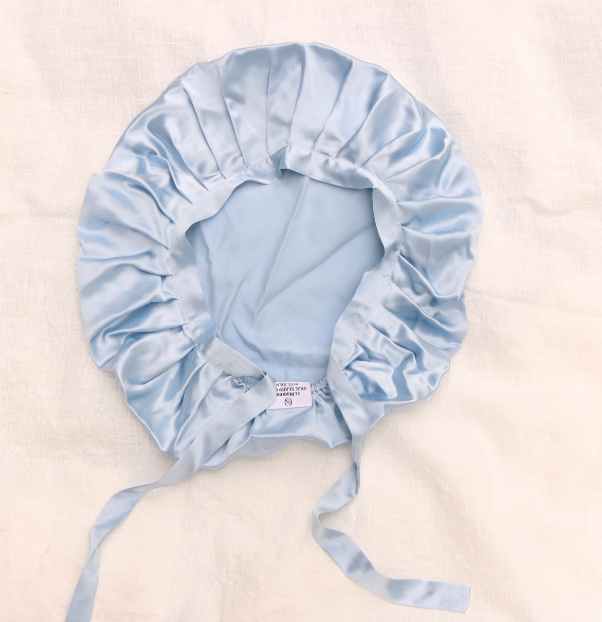 22 Momme Silk Hair Cap Sky Blue