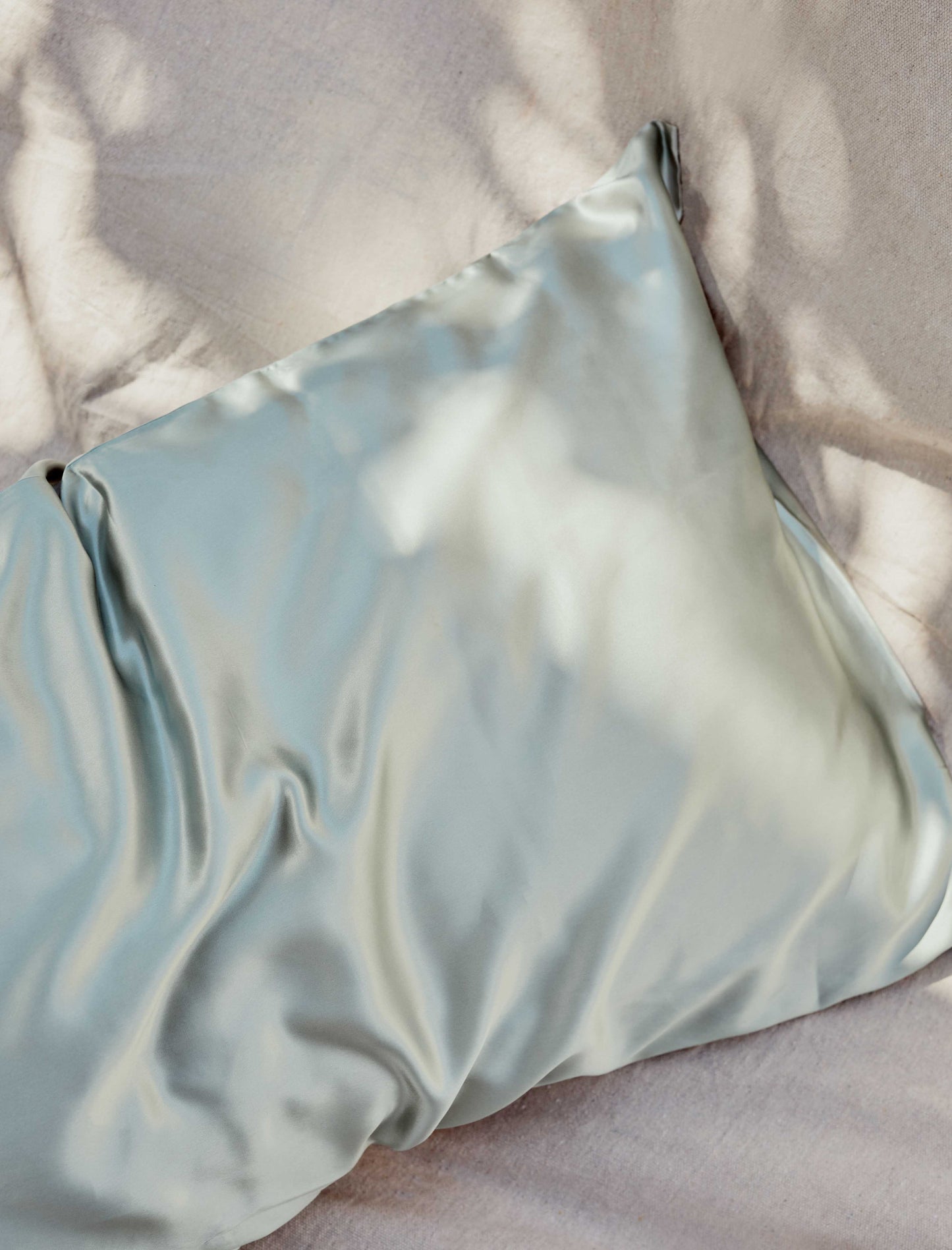 22 Momme Mulberry Silk pillowcase - Eggshell Blue