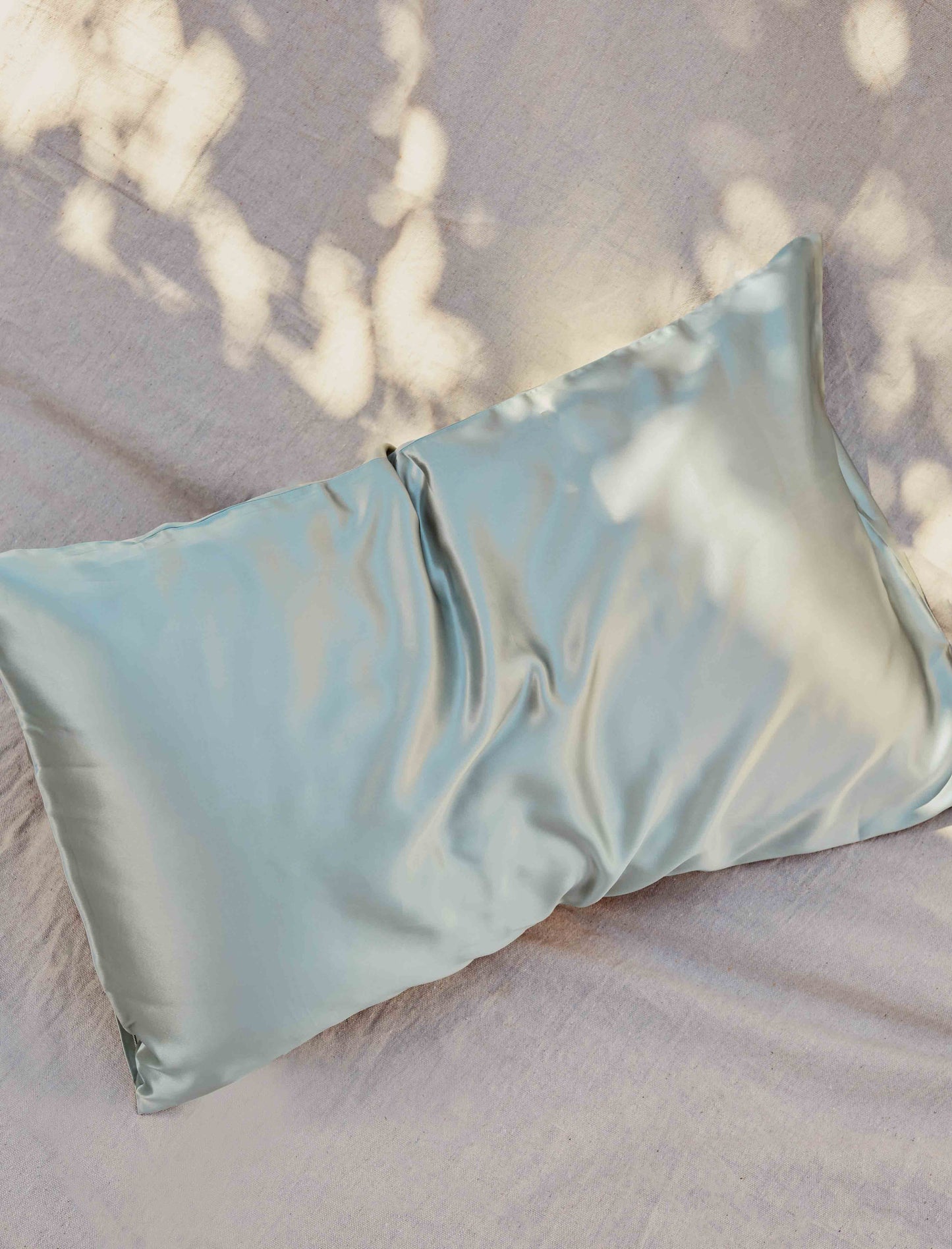 22 Momme Mulberry Silk pillowcase - Eggshell Blue