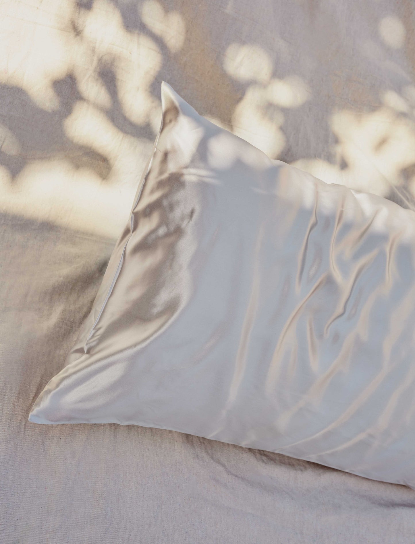 22 Momme Mulberry Silk Pillowcase - Ice Silver